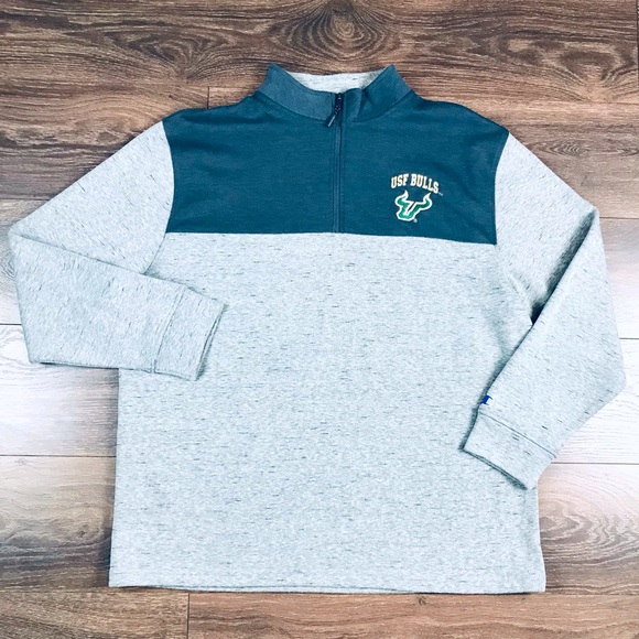 Champion Men’s Gray South Florida Bulls Embroidered Pullover Casual Sweatshirt - Picture 1 of 5